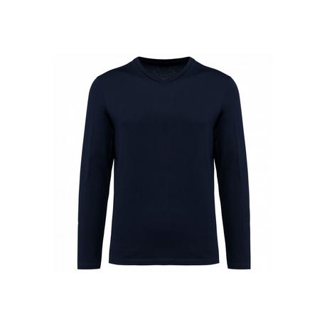 Kariban Suprima V-Neck Langarmshirt Slim Fit  