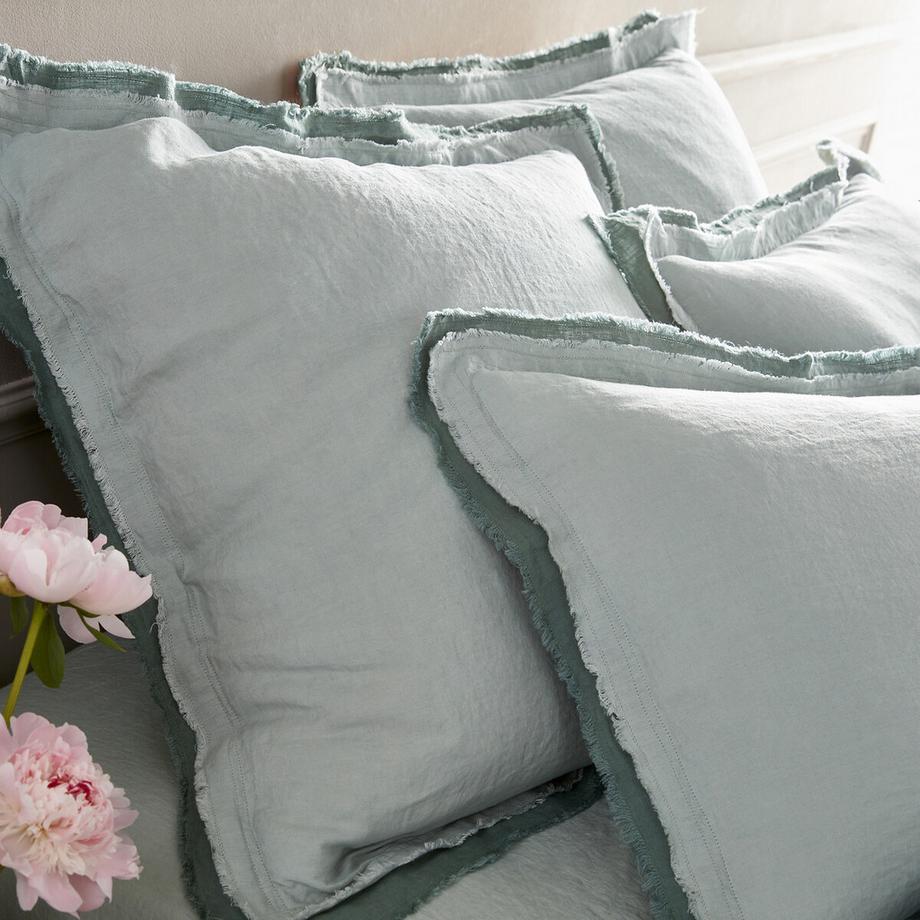 AM.PM Alhanasia Housse de couette lin lavé double frange  