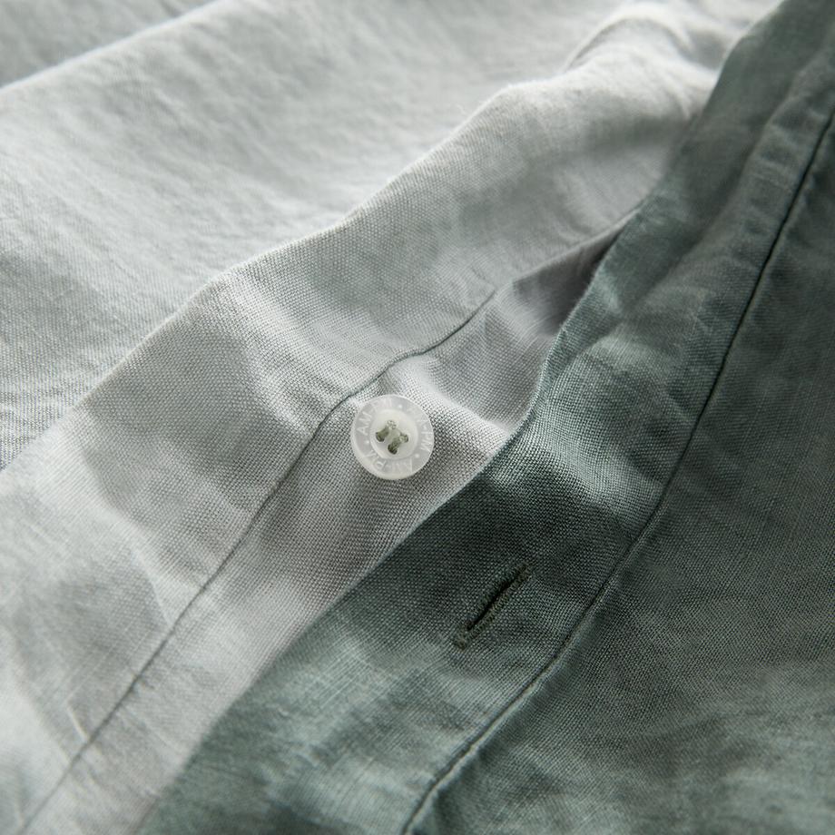 AM.PM Alhanasia Housse de couette lin lavé double frange  