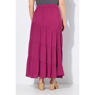 Ulla Popken Gonna Maxi Cuciture Diagonali Linea ad A Vita Elastica  