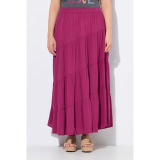 Ulla Popken Gonna Maxi Cuciture Diagonali Linea ad A Vita Elastica  