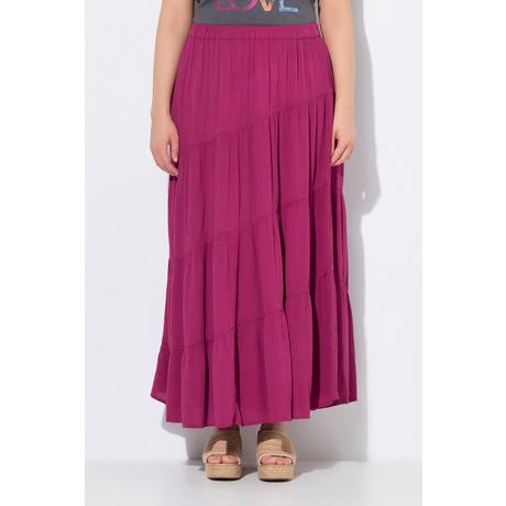 Ulla Popken Gonna Maxi Cuciture Diagonali Linea ad A Vita Elastica  