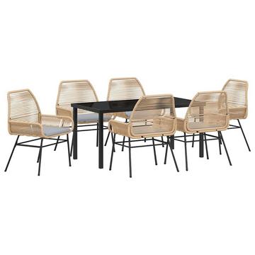 Ensemble de salle à manger pour jardin poly rattan