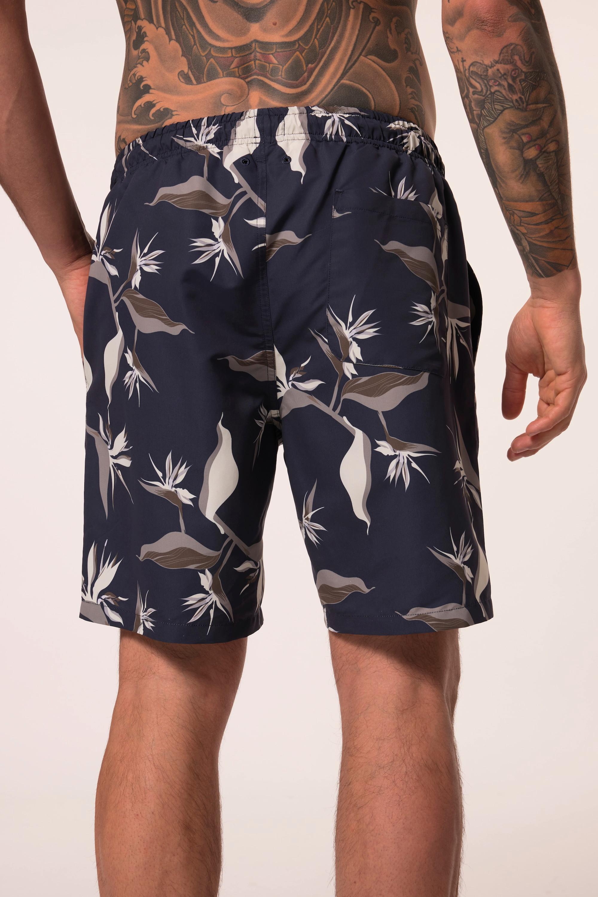 JP1880 Beachwear Alloverprint Badehose mit Elastikbund  