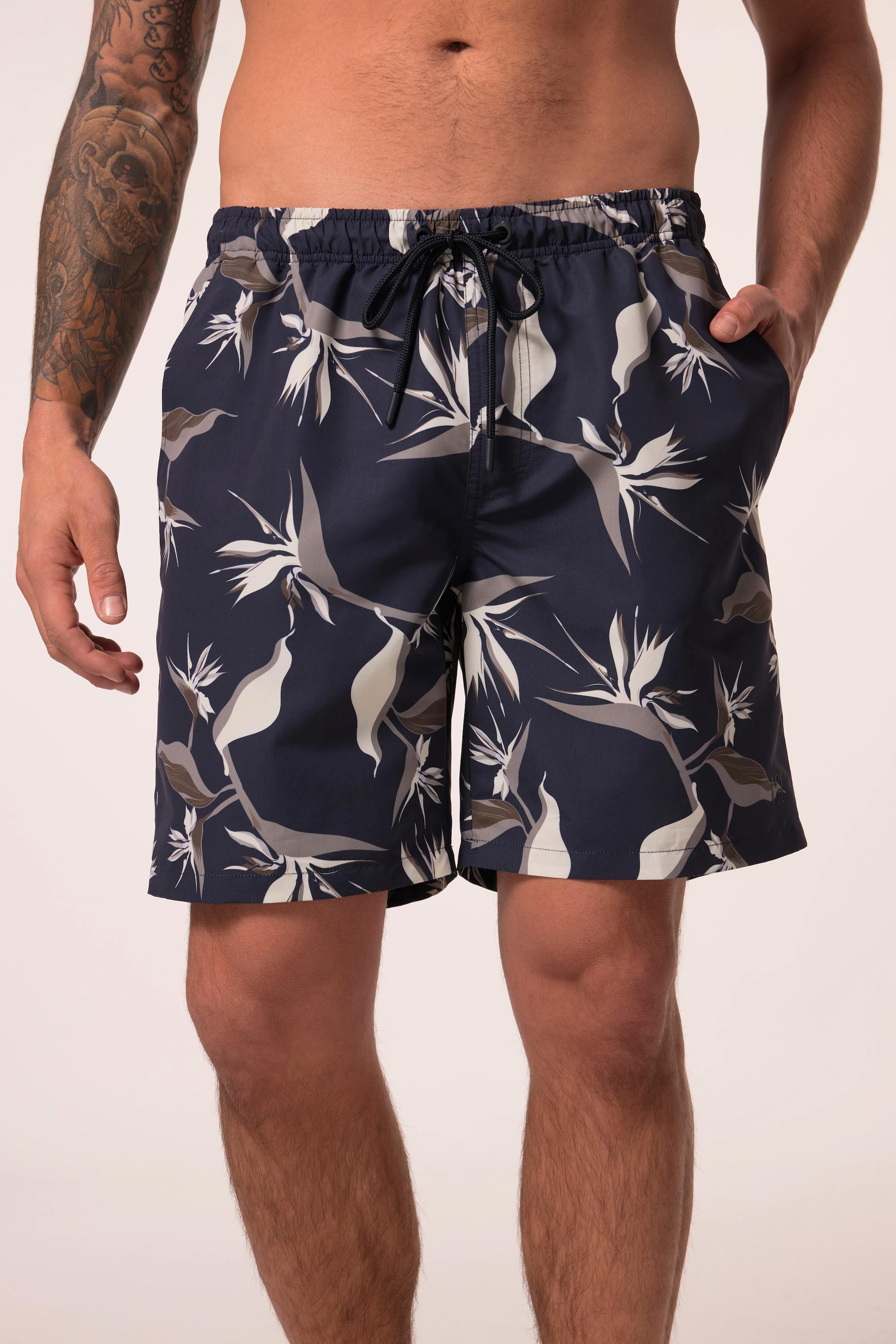 JP1880 Beachwear Alloverprint Badehose mit Elastikbund  