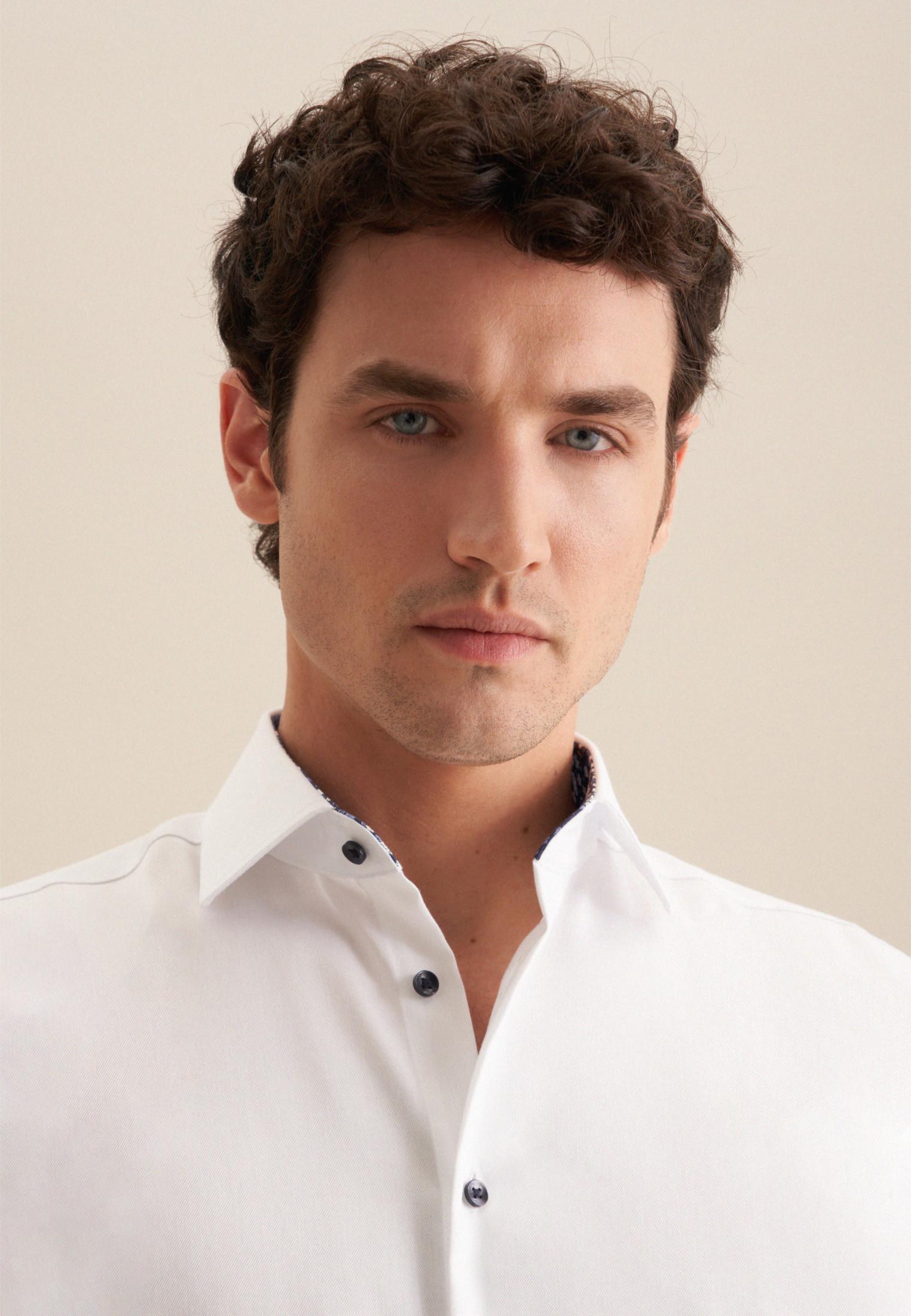 Seidensticker Business Hemd Regular Fit Langarm Uni  