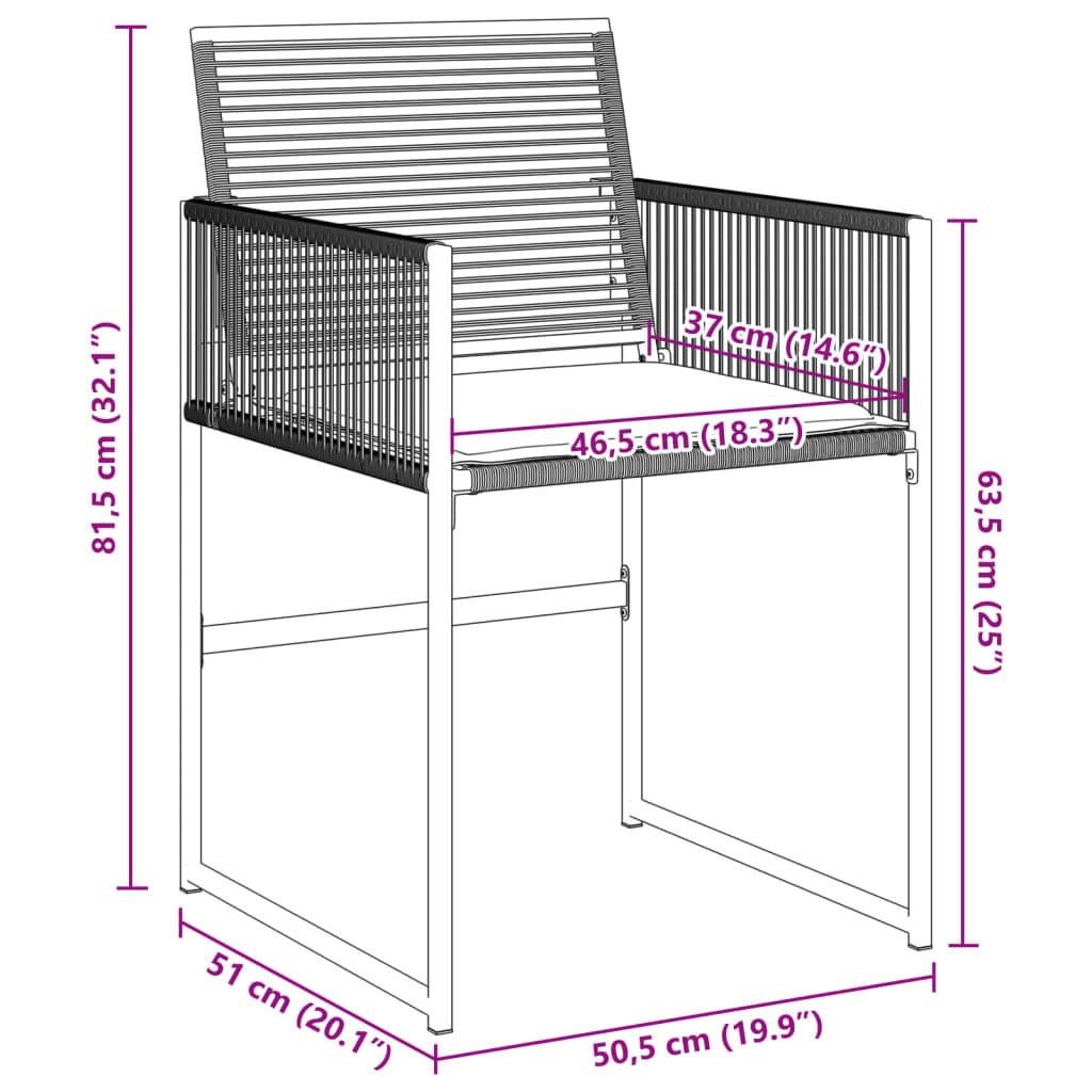 VidaXL sedia da giardino Polirattan  