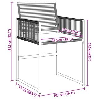 VidaXL sedia da giardino Polirattan  