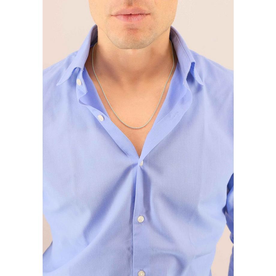 MUAU Schmuck  Collier Zopf Weissgold 750, 1.65mm, 60cm 