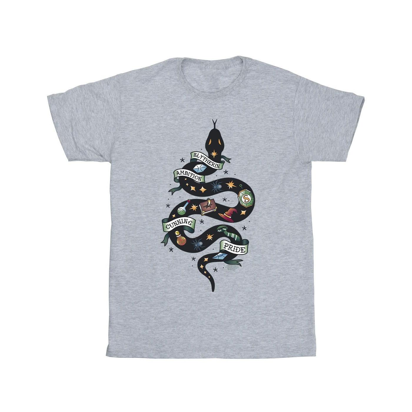 Harry Potter Slytherin T-Shirt con Stampa Grafica  