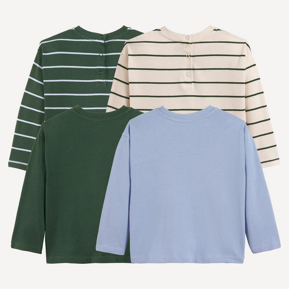 La Redoute Collections  4er-Pack Langarm-Shirts 