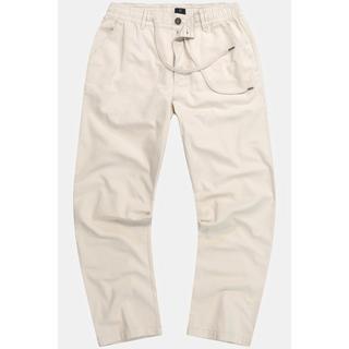 JP1880 Leinenoptik Basic Fit Casual Hose mit Elastikbund  