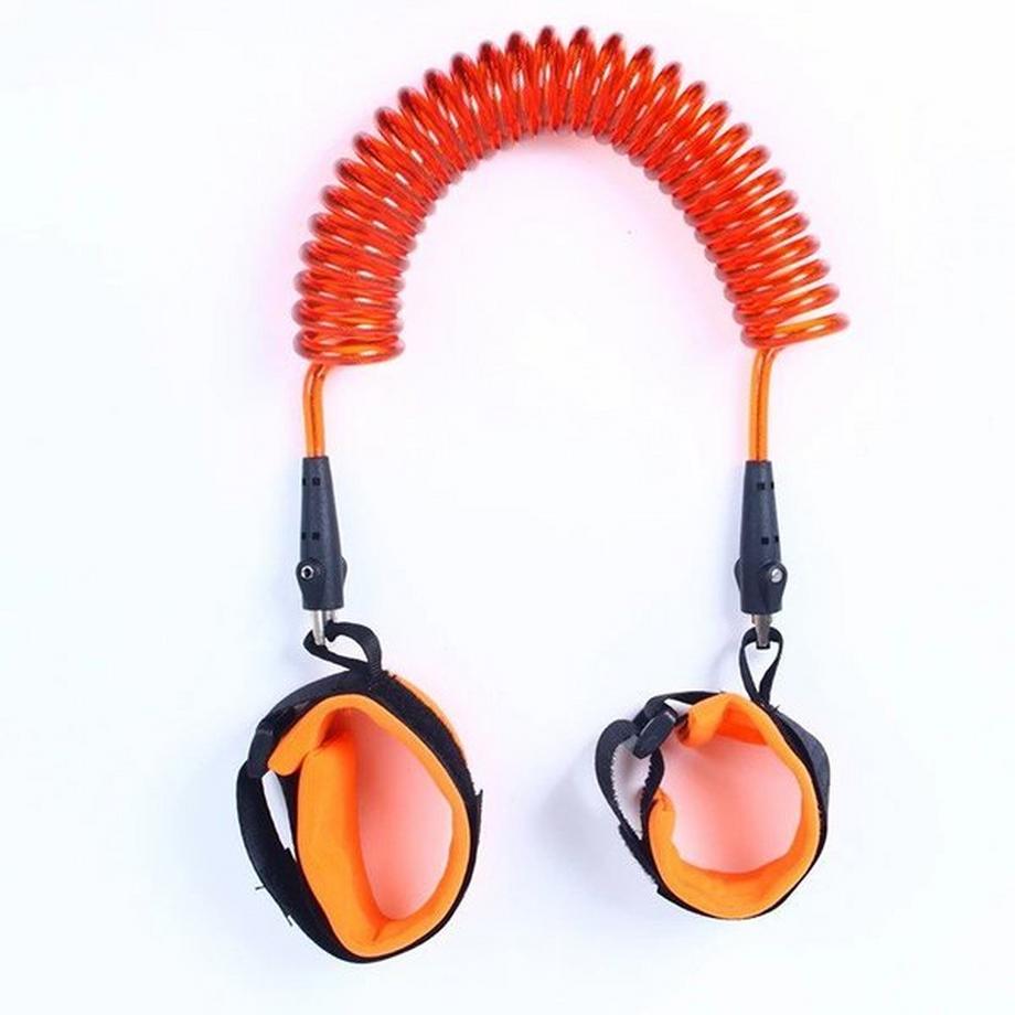 eStore  Elastische Kindersicherheitsleine (am Handgelenk befestigbar) 2m - Orange 