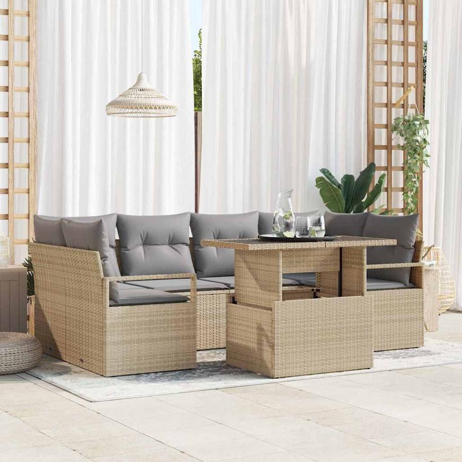 VidaXL Gartensofa-set poly-rattan  