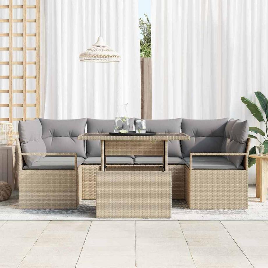VidaXL Gartensofa-set poly-rattan  