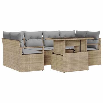Gartensofa-set poly-rattan