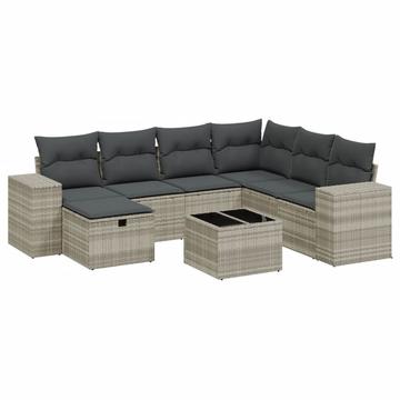 Garten sofagarnitur poly-rattan