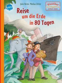 Reise um die Erde in 80 Tagen Verne, Jules; Knape, Wolfgang; Zöller, Markus (Illustrationen) Copertina rigida 