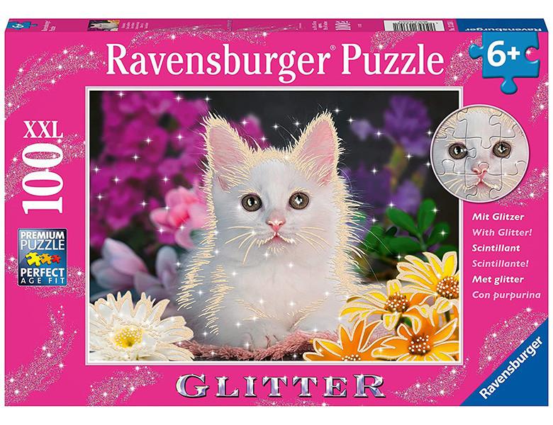 Ravensburger  Puzzle Glitzerkatze (100XXL) 