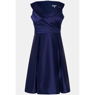 Ulla Popken Drapiertes A-Linien Ärmelloses Abendkleid  