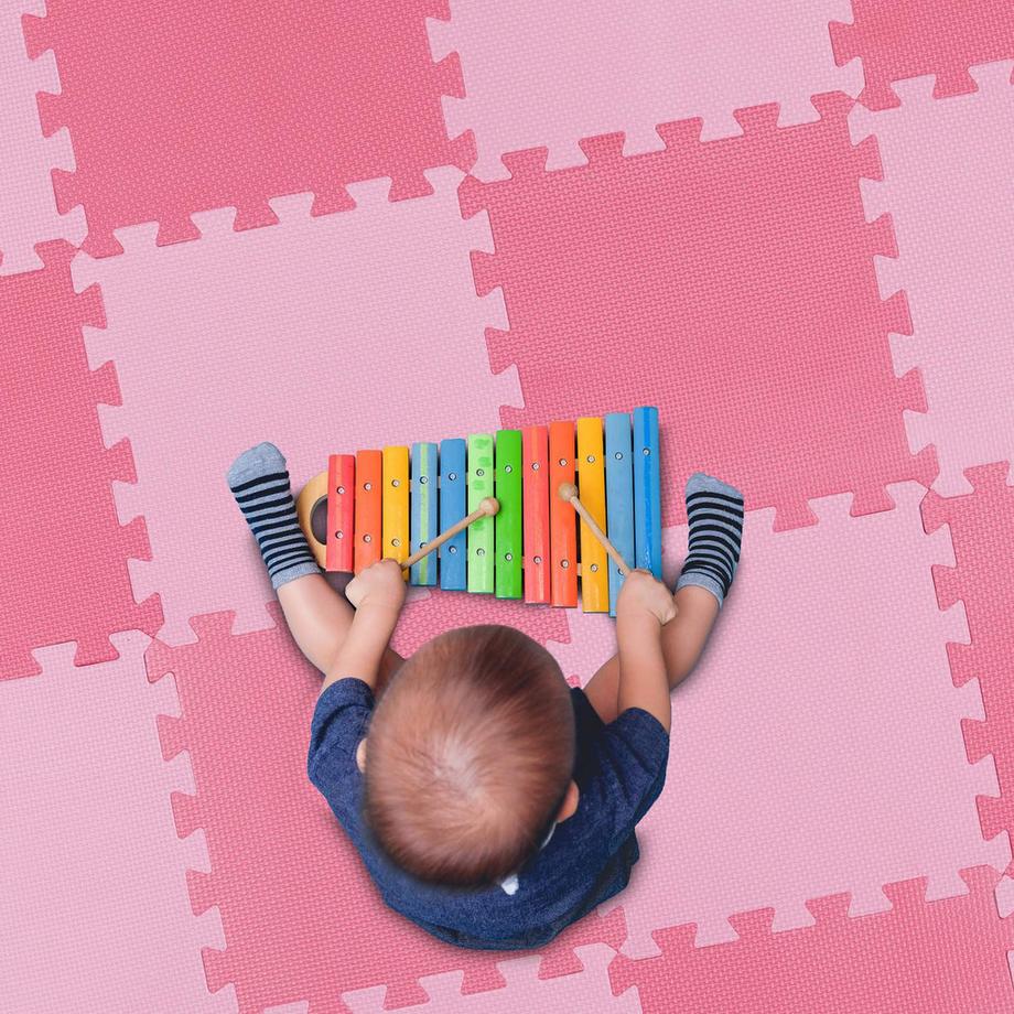 B2X  Puzzlematte mit 25 Teilen und Rand 