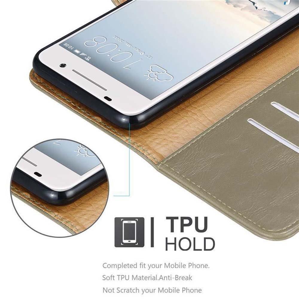 Cadorabo  Housse compatible avec HTC ONE A9 - Coque de protection avec fermeture magnétique, fonction de support et compartiment pour carte 