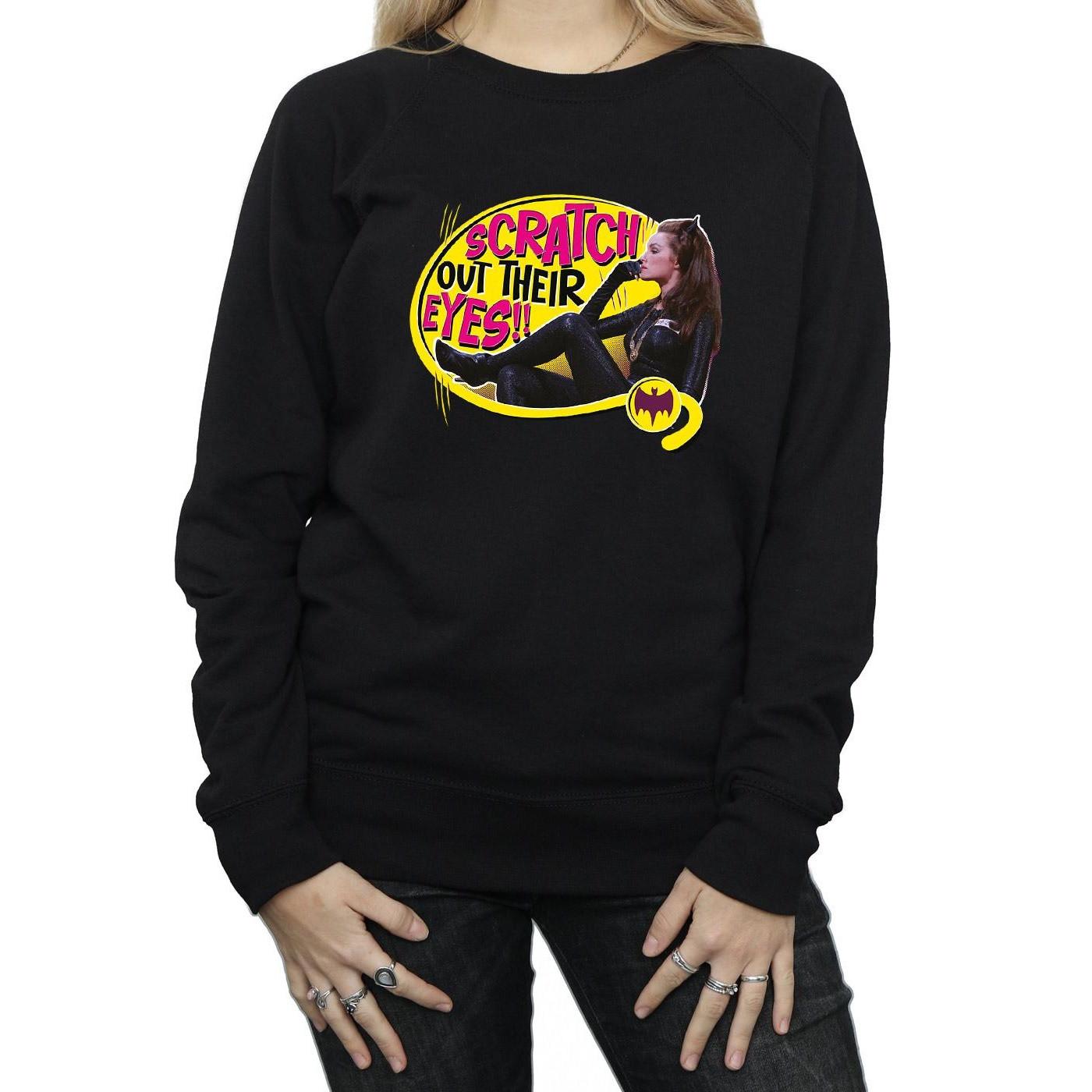 DC COMICS Batman Catwoman Scratch Out Their Eyes Sweatshirt  
