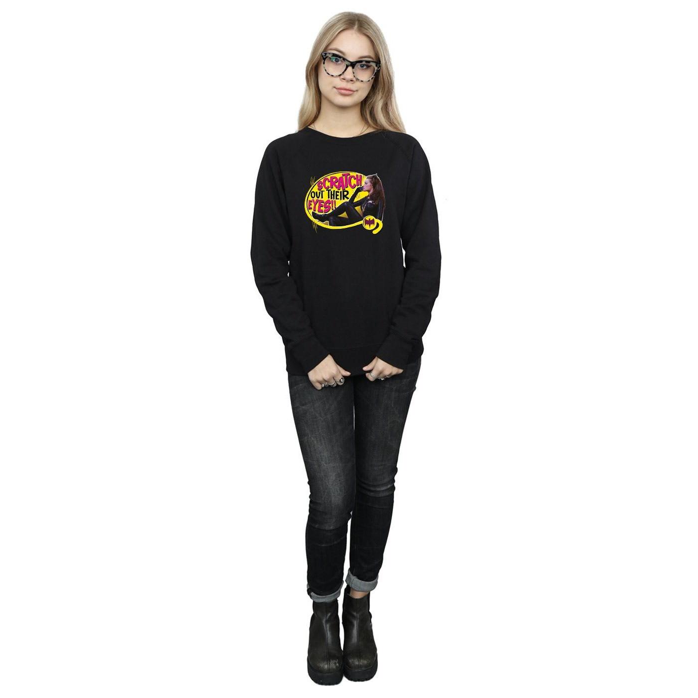DC COMICS Batman Catwoman Scratch Out Their Eyes Sweatshirt  