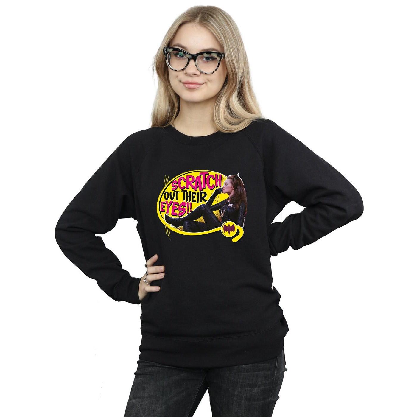 DC COMICS Batman Catwoman Scratch Out Their Eyes Sweatshirt  