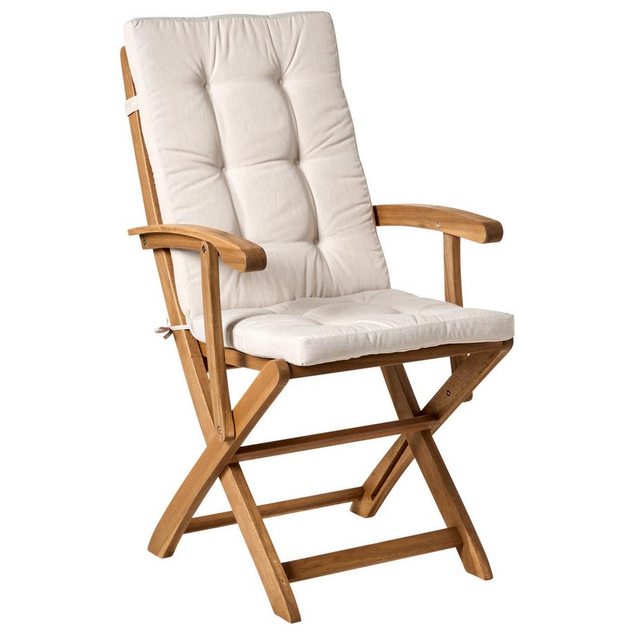 Beliani Gartentisch mit Stühlen aus Akazienholz  MAUI PREMIUM  