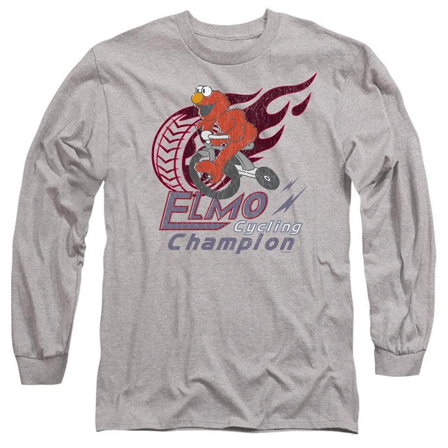 Cycle Champion T-Shirt, Meliert, Langärmlig