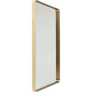 Miroir Curve Rectangular Brass 120x80