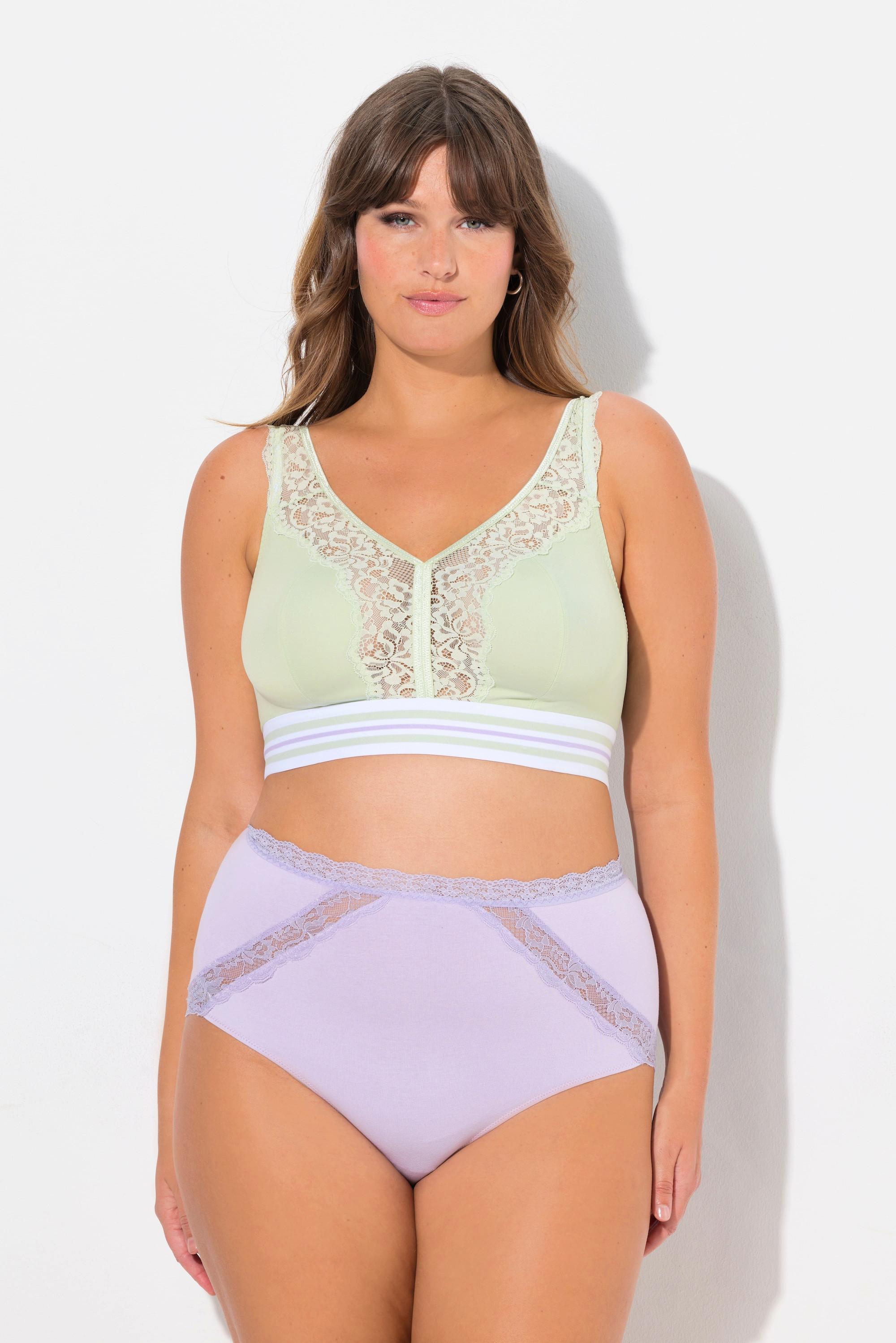 Ulla Popken Minimizer Bralette Pizzo Senza Ferretto  