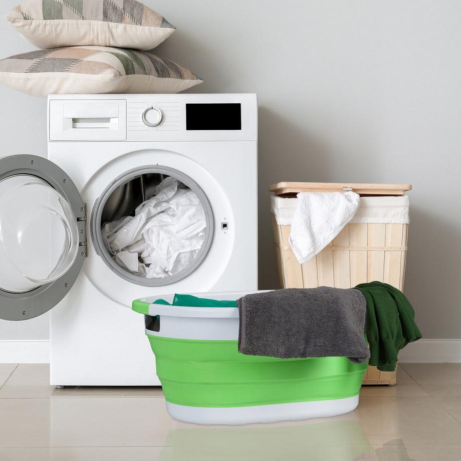 B2X Papierkorb fürs Badezimmer 3 l mit Bambusdeckel  