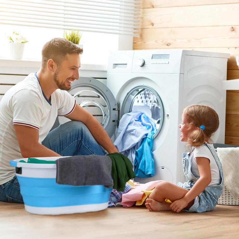 B2X Papierkorb fürs Badezimmer 3 l mit Bambusdeckel  