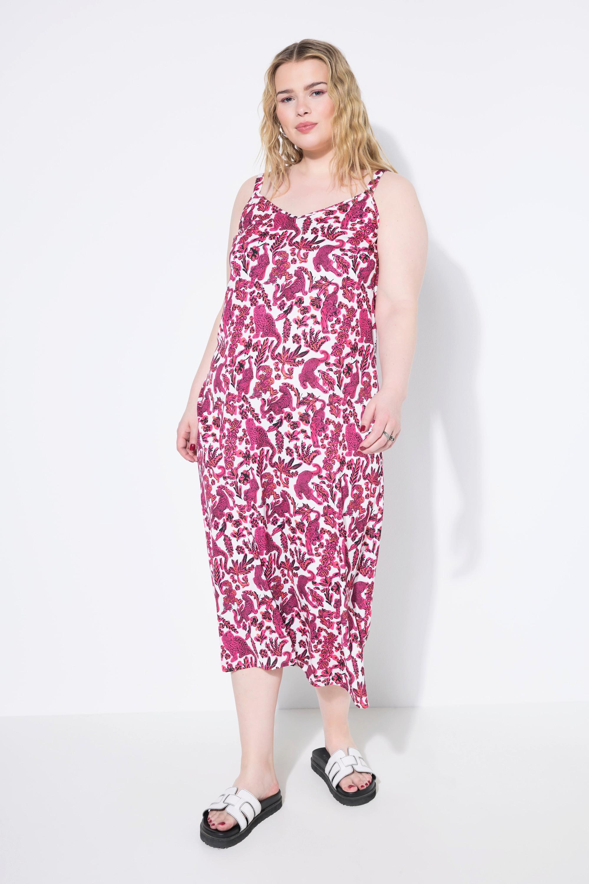 Studio Untold Maxi Abito Linea A Raso Stampa Leopardata  