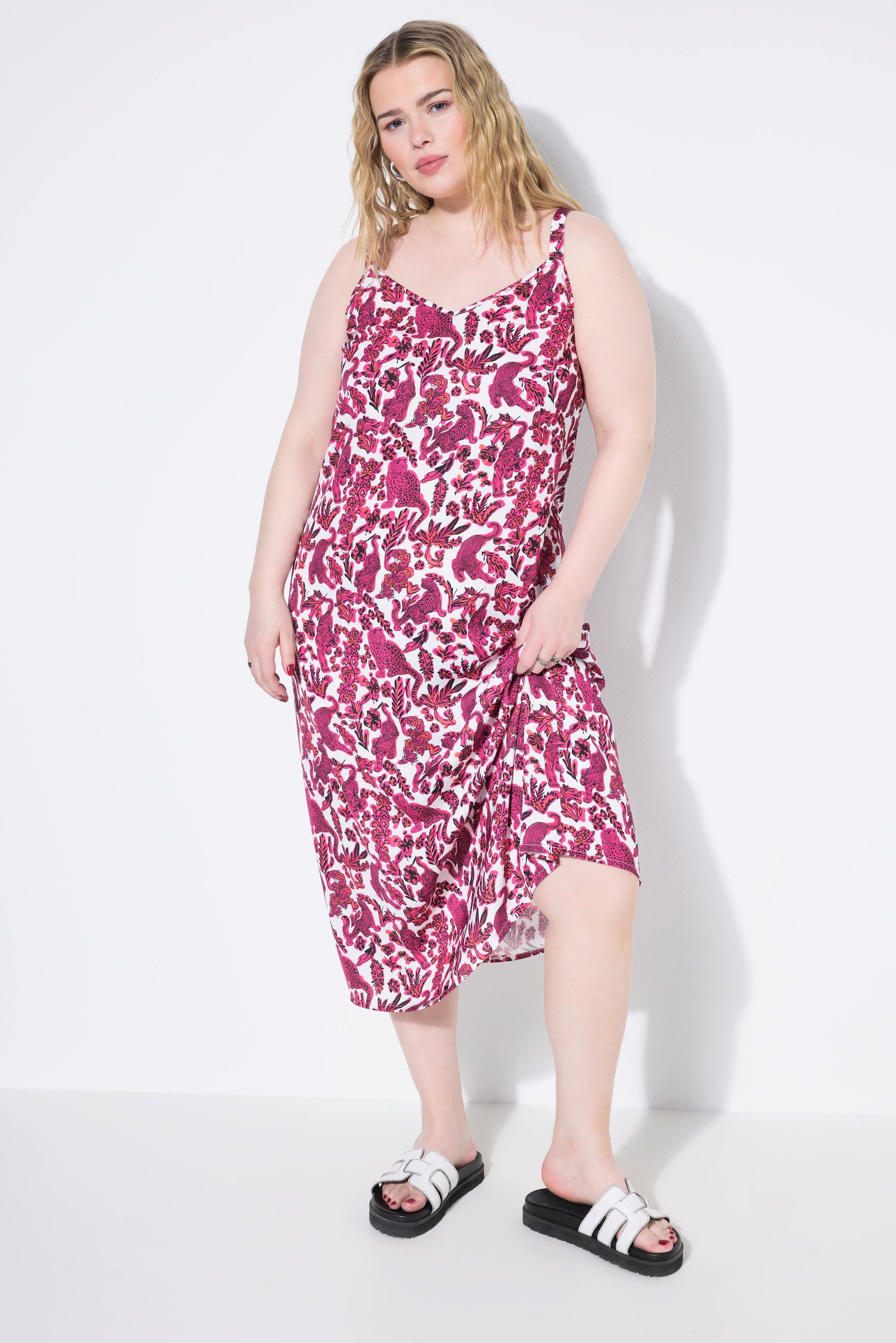 Studio Untold Maxi Abito Linea A Raso Stampa Leopardata  