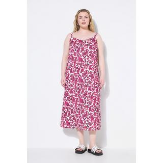 Studio Untold Maxi Abito Linea A Raso Stampa Leopardata  