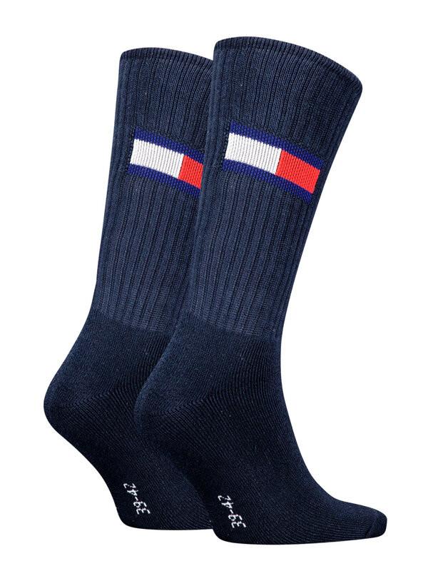TOMMY HILFIGER Flag Crew Socken 2er-Pack  