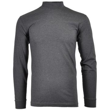 Longsleeve  Bequem sitzend-Langarm Basic Stehkragen Regular Fit