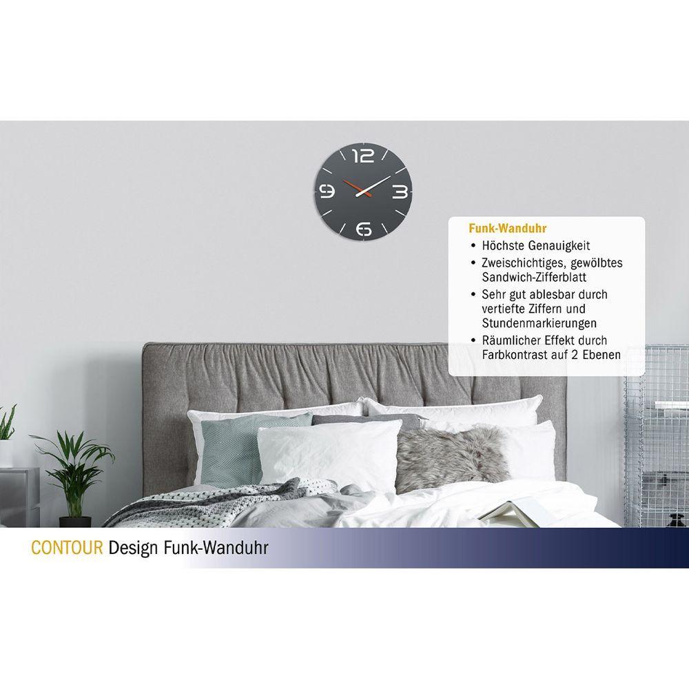 TFA Dostmann Horloge murale sans fil CONTOUR  