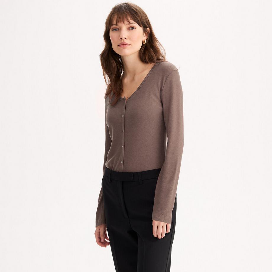 T-shirt forme cardigan