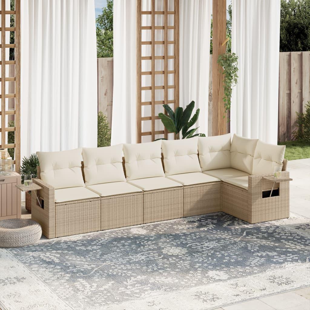 VidaXL set divano da giardino Polirattan  