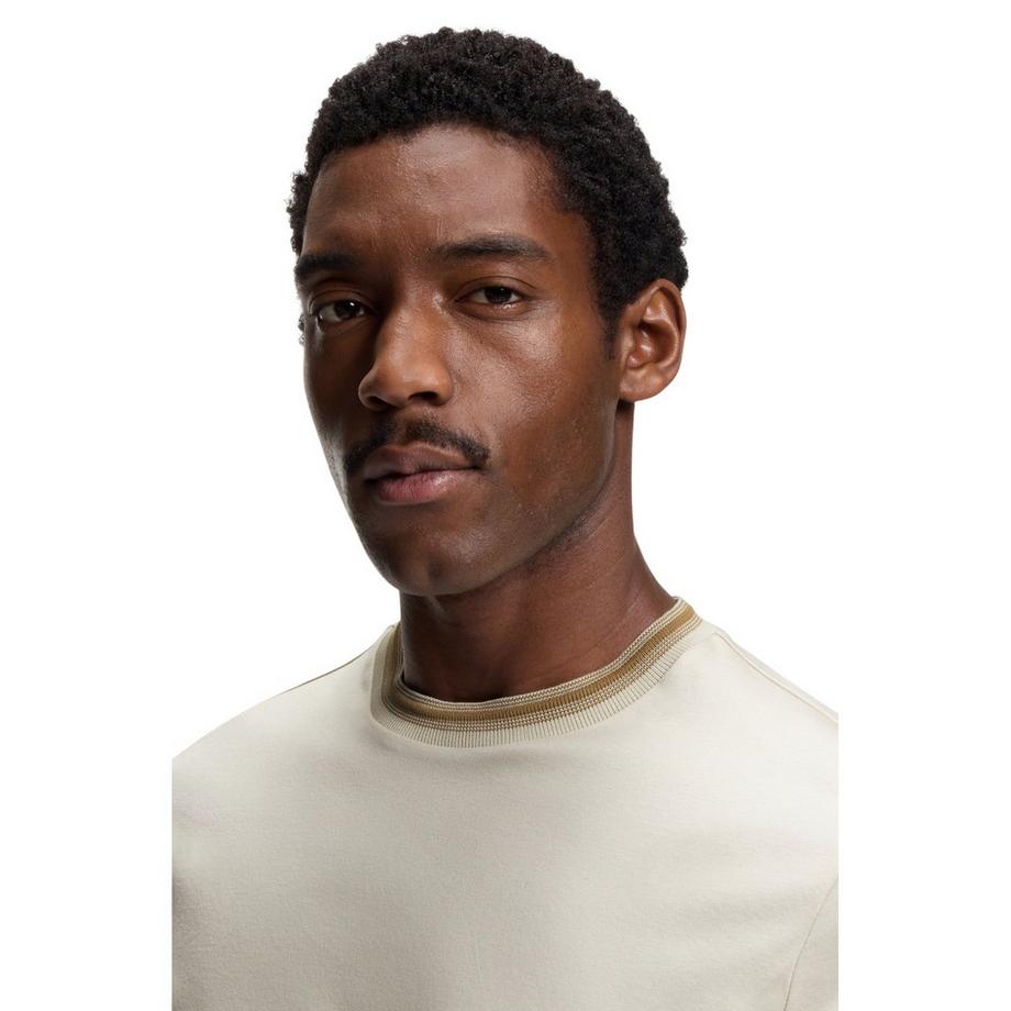 BOSS  T-ShirtMotiftyle Rayure Contrastée Sur Bord 