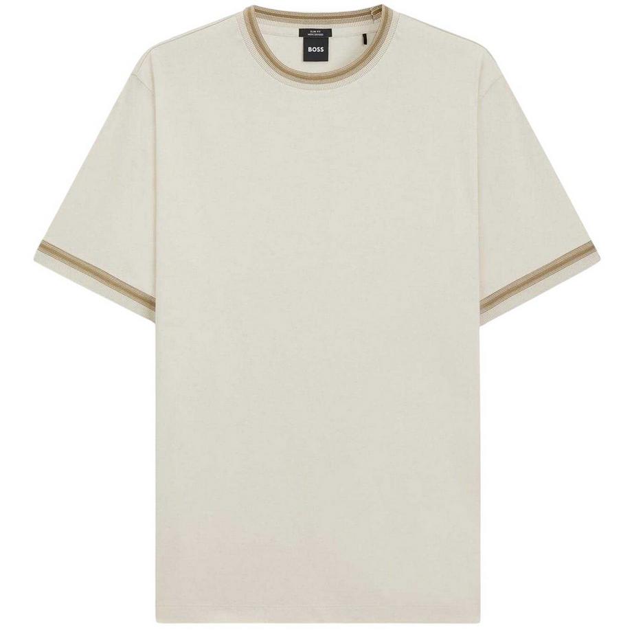 T-ShirtMotiftyle Rayure Contrastée Sur Bord