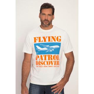 JP1880  T-Shirt, Halbarm, Flying Patrol Print, Rundhals 