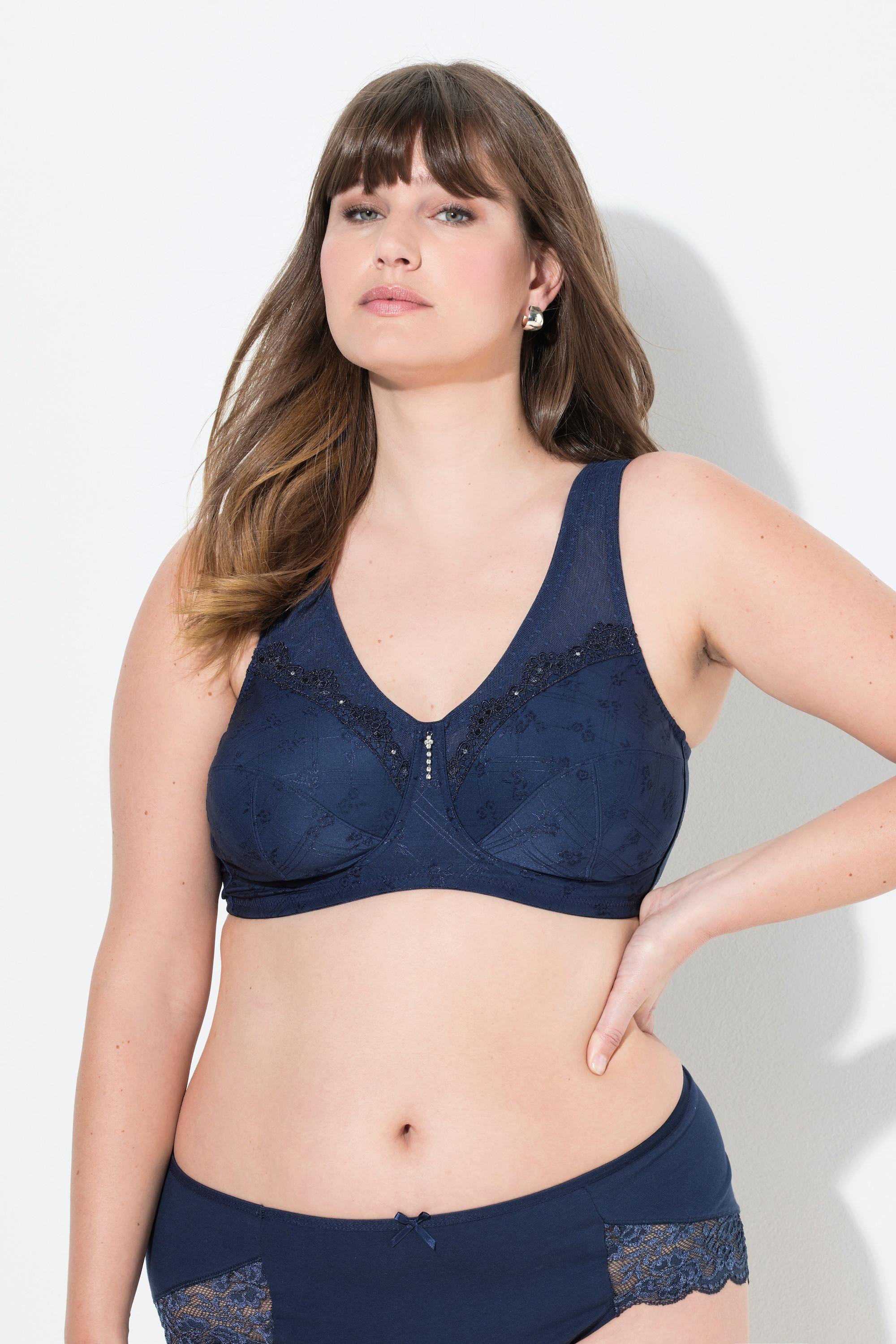 Ulla Popken Kelly Reggiseno sostenitivo senza ferretto pizzo  