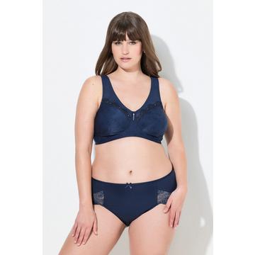 Reggiseno sostenitivo modello Kelly senza ferretto con imbottitura, pizzo e spalline larghe che non segnano, fino alla tg. 130G