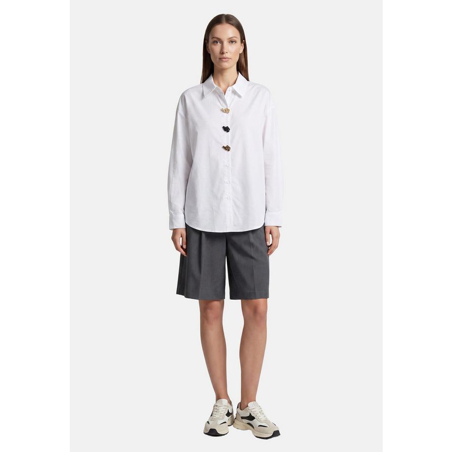 Chiara Ferretti Blouse à manches longues avec boutons décoratifs  