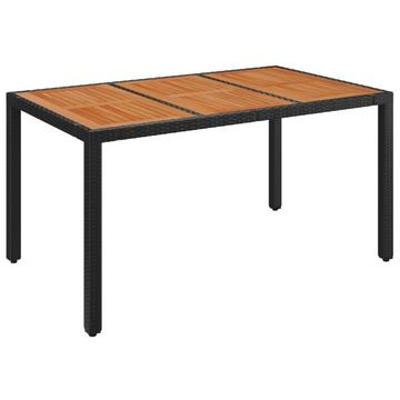 tavolo da giardino con piano legno